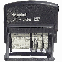 Датер ленточный Trodat, с 12 бухгалтерскими терминами, пластик, 1стр., 3,8мм, банк, русский (80701)