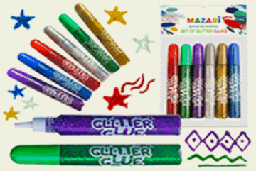 Гель с блестками, 10 мл х 6 цветов,с европодвесом