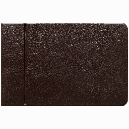 Кредитница на 16 карт, ПВХ, коричневый, горизонтальная