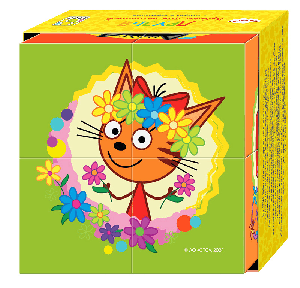 4 кубика 'Три кота. Друзья' (АО 'СТС')