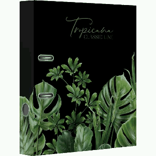 Папка с арочным механизмом 'deVENTE. Tropicana' A4 75 мм разобранная картонная, матовая ламинация, цветная запечатка, тиснение фольгой, металлическая окантовка, цветная запечатка ф