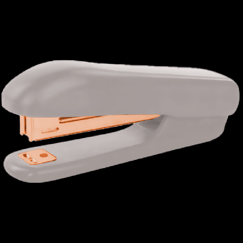 Степлер 'deVENTE. Esthetics' № 10 (мощность 12 листов, глубина скрепления 50 мм) пластиковый, c покрытием Velvet Touch, со встроенным антистеплером, в картонной коробке, цвет лаван