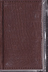 Телефонная книжка BRAUBERG А7 80*130мм, 56л, ВЫР.АЛФАВИТ, 'Cayman',под крок.кожу, коричневая, 125135