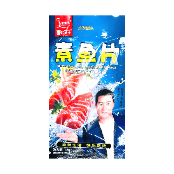 Лапша с приправами, Lyu jin long. Вегетарианская рыбная нарезка, со вкусом глютена, 20гр. (30шт./уп.; 14уп./кор.)