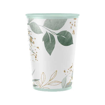 Стаканы бумажные MESHU 'Floral', 200мл, 6шт.