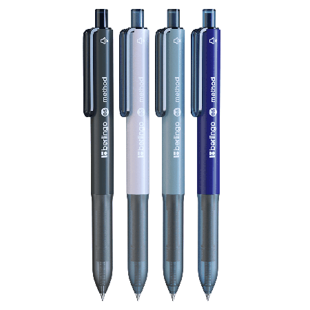 Ручка-роллер автоматическая Berlingo 'Method' синяя, 0,5мм