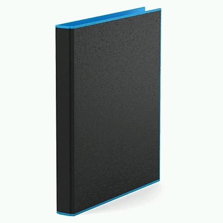 Папка-регистратор А4 ' Erich Krause ' Accent на 2 кольцах 35мм голубая (цвет внутри), картон+ ламинированная бумага