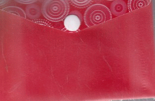 Папка для карт и визиток арт.46714 ФАКТУРА НА КРАСНОМ (10.5х7.4, одно отделение, пластик, кнопка, УФ печать, )