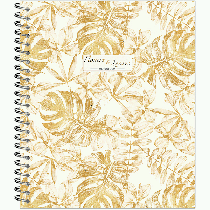 Тетрадь 96 листов, 170х203, мет.гребень, 'Flowers & Leaves'