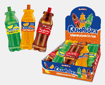 ГАЗИРОВКА жидкая конфета-гель, блок 24 шт. (20г х 24 х 24)