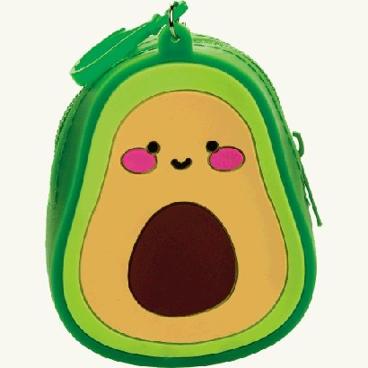 Кошелек 8.5x11x3.5cм (силикон) 'Авокадо', 89717 Кошелек 8.5x11x3.5cм (силикон) 'Авокадо'