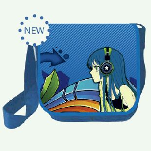 Сумка школьника ' Пчелка ' Девочка с плеером 330*275*85мм с клапаном, печать на ткани