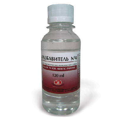Разбавитель для красок универсальный №4 <Пинен> д/масл, пентамасл, алкид. красок,лаков,120мл,2433902