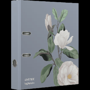 Папка с арочным механизмом 'deVENTE. sigNATURE' A4 75 мм PP картонная разобранная, металлическая окантовка, запечатка форзаца, наварной карман с этикеткой, с рисунком