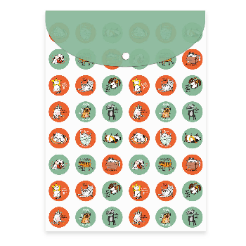 Папка для школьных тетрадей. СМЕШНЫЕ ПИТОМЦЫ. Формат А4. Размер: 24х33 см. Материал: полипропилен. Толщина: 180 мкм. Количество отделений - 1 отделение (-я). Тип застёжки: кнопка.