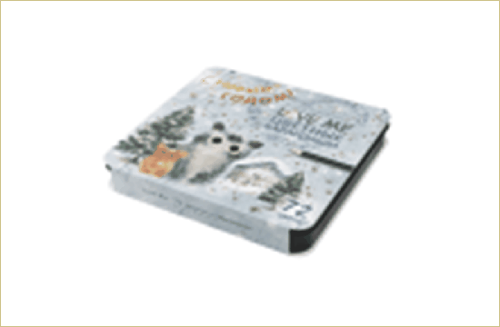 Карандаши цветные 'love me. с новым годом' (пластиковые) в металлической коробке, 72 цв.