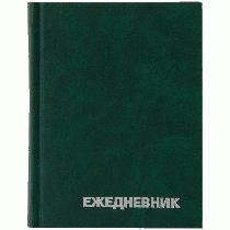 Ежедневник недатир. A6, 160л., бумвинил, OfficeSpace, зеленый