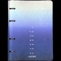 Тетрадь на кольцах А5 (170x215 мм) со сменным блоком 'deVENTE. Secret Concept' 80 листов, блок офсет 70 г/м? в клетку, гибкая обложка слим из искусственной кожи и картона 300г/м?,