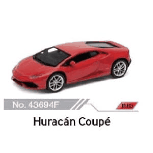 Машина металл 4.75' lamborghini huracan -lp610-4 инерц. открыв. двери в дисплее уп-12шт в кор.2*6уп