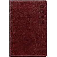 Телефонная книга А7, 64л., кожзам, BG 'Nebraska. Dark red', с вырубкой