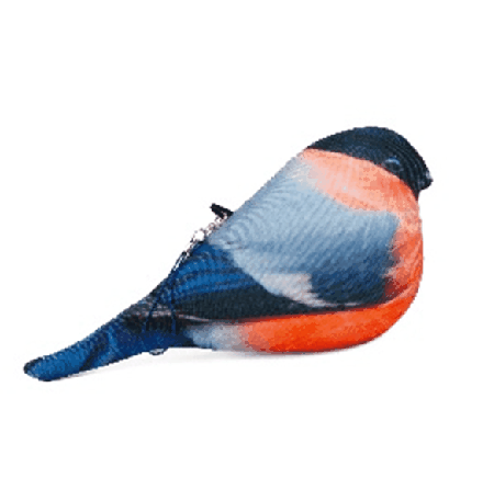 Птичка Снегирь - антистресс Брелок Д18