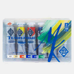 Темпера ' Мастер-Класс ' 6цв*18мл Basic colours пластиковый коррекс, европодвес