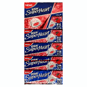 Жевательная резинка с жидкой начинкой 'SuperHeart', со вкусом клубники , 24гр (12шт./уп.;24уп./кор.)