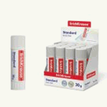 Клей-карандаш ErichKrause Standard, 30г (в коробке-дисплее по 12 шт.)