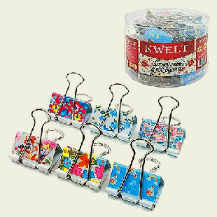 Зажим 1 шт.' KWELT ' с печатью 32мм 24шт/уп