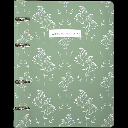 Тетрадь на кольцах А5 (170x215 мм) со сменным блоком 'deVENTE. Write Your Story' 80 листов, блок офсет 70 г/м? в клетку, гибкая обложка слим из искусственной кожи и картона 300г/м?