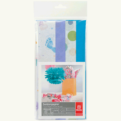 Набор бумаги тишью 'Sweet', 50*76см, 4 листа, 17г/м2, ассорти