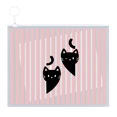 Папка канцелярская для бумаг. ДВА КОТА. Формат А6. Размер: 16х11,5 см. Материал: полипропилен. Толщина: 180 мкм. Количество отделений - 1 отделение (-я). Тип застёжки: гибкая молни