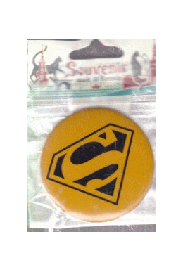 Значок Смайл: Супермен светоотражающий [р11-11]