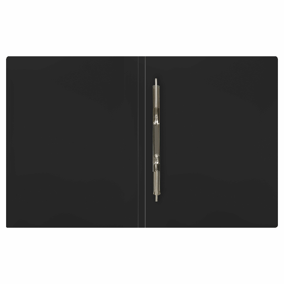 Папка с пружинным скоросшивателем OfficeSpace 'Вита' А4, 17мм, 500мкм, пластик, черная