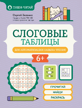 Слоговые таблицы для автоматизации навыка чтения дп