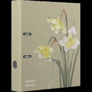 Папка с арочным механизмом 'deVENTE. sigNATURE' A4 75 мм PP картонная разобранная, металлическая окантовка, запечатка форзаца, с рисунком
