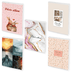 Фотоальбом BRAUBERG на 36 фото 10х15 см, ассорти 5 дизайнов, мягкая обложка, 391442