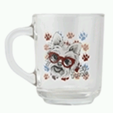 Кружка 'Породы собак' Йоркширский Терьер, 250 мл,стекло