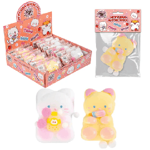 Игрушка-антистресс 'КОШЕЧКА', 9х6 см, ассорти 2 вида, дисплей, JOLLY JOT (ДЖОЛЛИ ДЖОТ), 665782