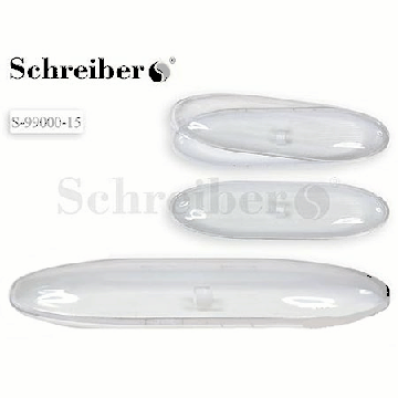 Футляр для ручек ' Schreiber ' 17*4,5см, белый, прозрачный, пластиковый корпус