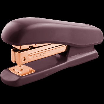 Степлер 'deVENTE. Esthetics' 24/6&26/6 (мощность 20 листов, глубина скрепления 55 мм) пластиковый, c покрытием Velvet Touch, в картонной коробке, цвет бургунди, металлические детал