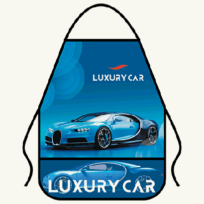 Фартук для труда ' Пчелка ' ФДТ-3 Luxuru Car, 490*390мм, печать на ткани мал