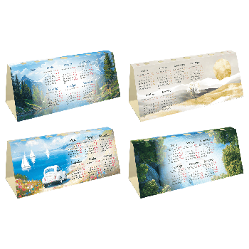 Календарь-домик с высечкой, 210*85 мм BG 'Природа', ассорти, 2026г.