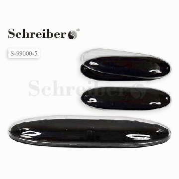 Футляр для ручек ' Schreiber ' 17*4,5см, черный, прозрачный, пластиковый корпус