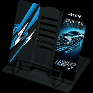 Подставка для учебников и книг 'deVENTE. Super Turbo' 20x19 см, металлическая окрашенная, вес 430 г, с противоскользящими ножками, с полноцветным рисунком, в пластиковом пакете с е