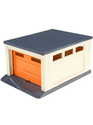 Гараж для машинок (бежевый,оранжевый,серый) 187х136х95 мм (арт. ГИМ-0974)