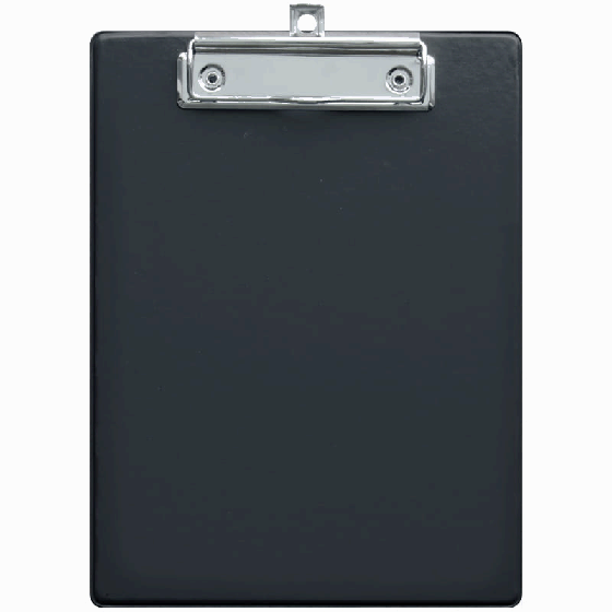Планшет с зажимом OfficeSpace А5, ПВХ, черный