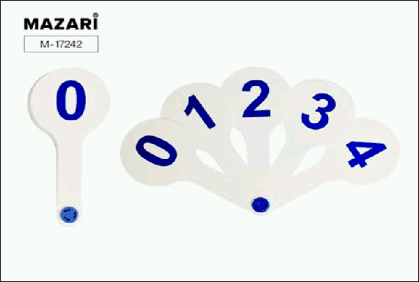 Веер математический 'ЦИФРЫ 0-9', ОПП-упаковка