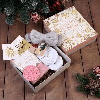 Набор подарочный новогодний «Этель. Happy holidays»: полотенце и аксессуары (6 предметов)