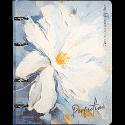 Тетрадь на кольцах А5 (170x215 мм) со сменным блоком 'deVENTE. Perfection' 80 листов, блок офсет 70 г/м? в клетку, гибкая обложка слим из искусственной кожи и картона 300г/м?, цвет